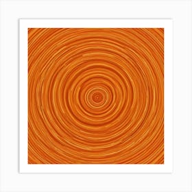 Abstract Orange Swirl Background Art Print