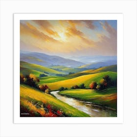 Landscape Painting 135 Art Print