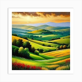 Landscape Painting 159 Art Print