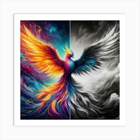 Phoenix Painting Art Print