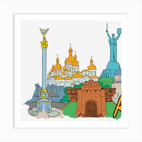 Ukraine Art Print