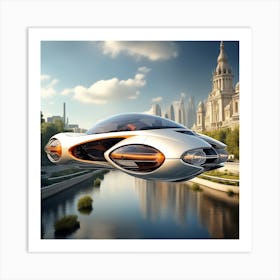 Futuristic Car 19 Art Print