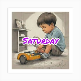 Saturday Art Print