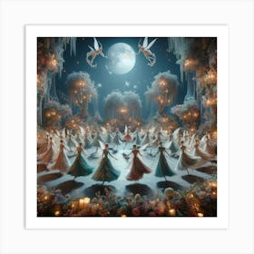 Nativity Scene paintings art print Art Print