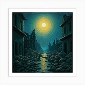 City At Night Art Print