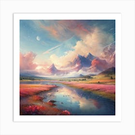 Beautiful view of nature   Art Print