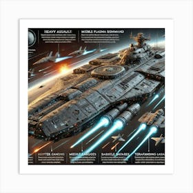 Ares Class Battleship Art Print