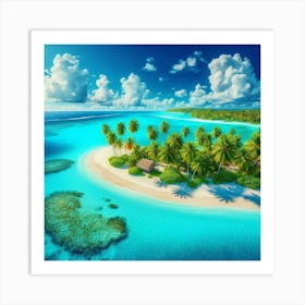 Tropical Island 1 Art Print