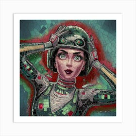 Robot Girl 4 Art Print