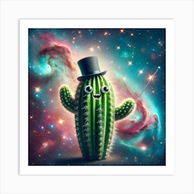 Cosmic Cacti Conductor Art Print