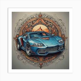 Lamborghini Aventador 18 Art Print