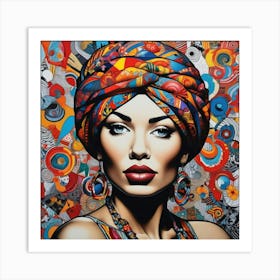 Woman With A Turban Art Print