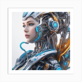 Futuristic Woman 7 Art Print