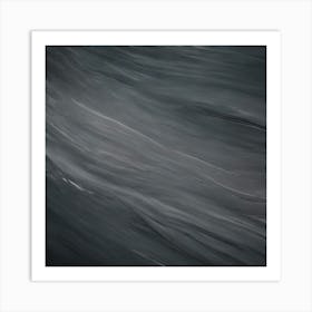 Abstract Black Water Art Print