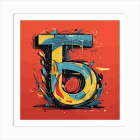 Letter T Art Print