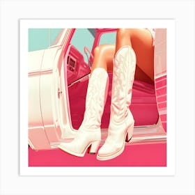 Cowboy Boots 1 Art Print