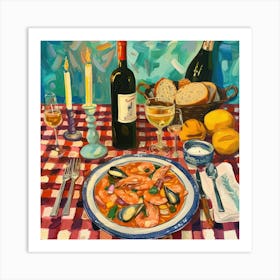 Cantina Del Cielo Trattoria Italian Food Kitchen Art Print