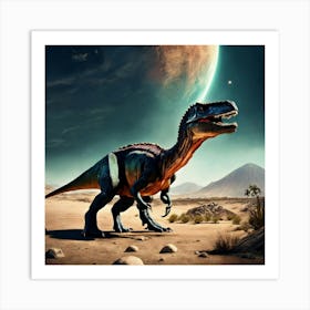 Hyper Realistic Photography Of A Dinosaur In An Al (2) Art Print