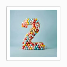 Balloon Number Two 2 Art Print