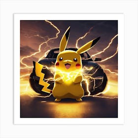 Pokemon Pikachu 7 Art Print