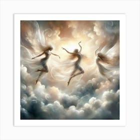 Angels In The Sky Art Print