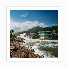 House On The Beach Art Print