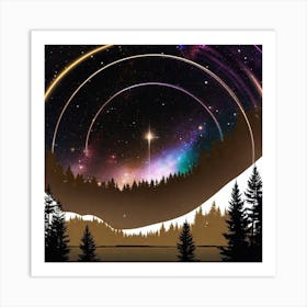 Starry Night Sky 12 Art Print