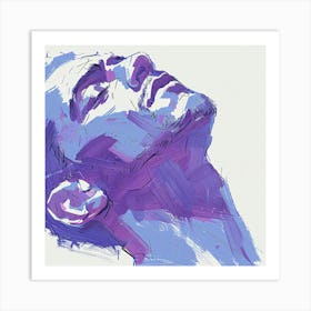 Abstract Portrait Of A Man 2 Art Print