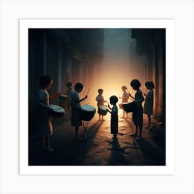 Drums of Silence III: Joy in the Shadows Art Print