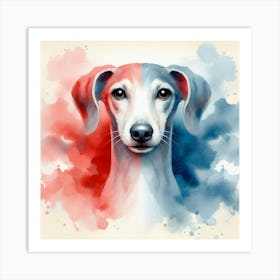 Watercolor Whippet 3 Art Print