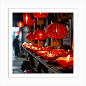 Chinese Lanterns 6 Art Print