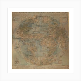 Map Of The World 1 Art Print