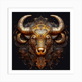 Bull Head 2 Art Print