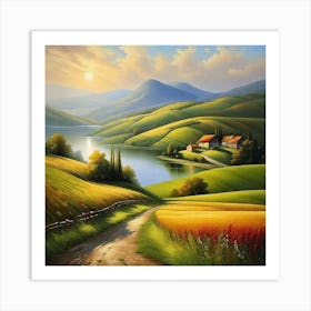 Landscape Painting 156 Art Print