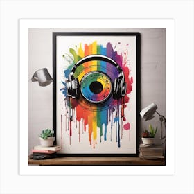 Headphones Print Art Print