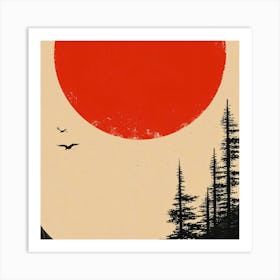 Sun Rises Over The Mountains Art Print