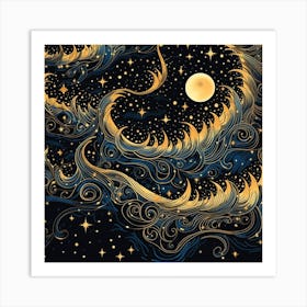 Starry Night 16 Art Print