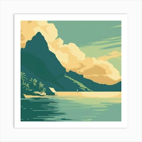 A Tahiti In French Polynesia Vector Design Illus 1720357339 2 Art Print