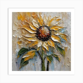 Sunflower Painting 1 Art Print