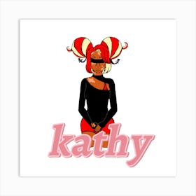 Kathy v2 Art Print