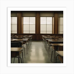 Empty Classroom - Classroom Stock Videos & Royalty-Free Footage Art Print