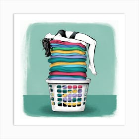 Laundry Basket 18 Art Print