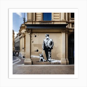 Banksy art similar Art Print