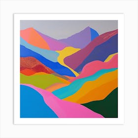 Abstract Travel Collection Kyrgyzstan 10 Art Print