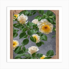 White Roses Art Print