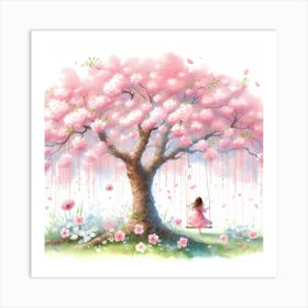 Cherry Blossom Tree 8 Art Print