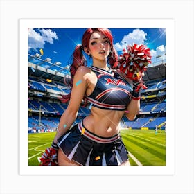 Cheerleader Art Print