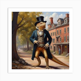 Gentleman Dragon Art Print