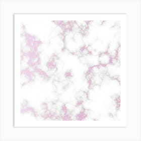 Spring Pink Marble Art Print