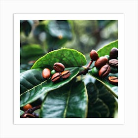 Coffee Beans On A Tree 32 Art Print